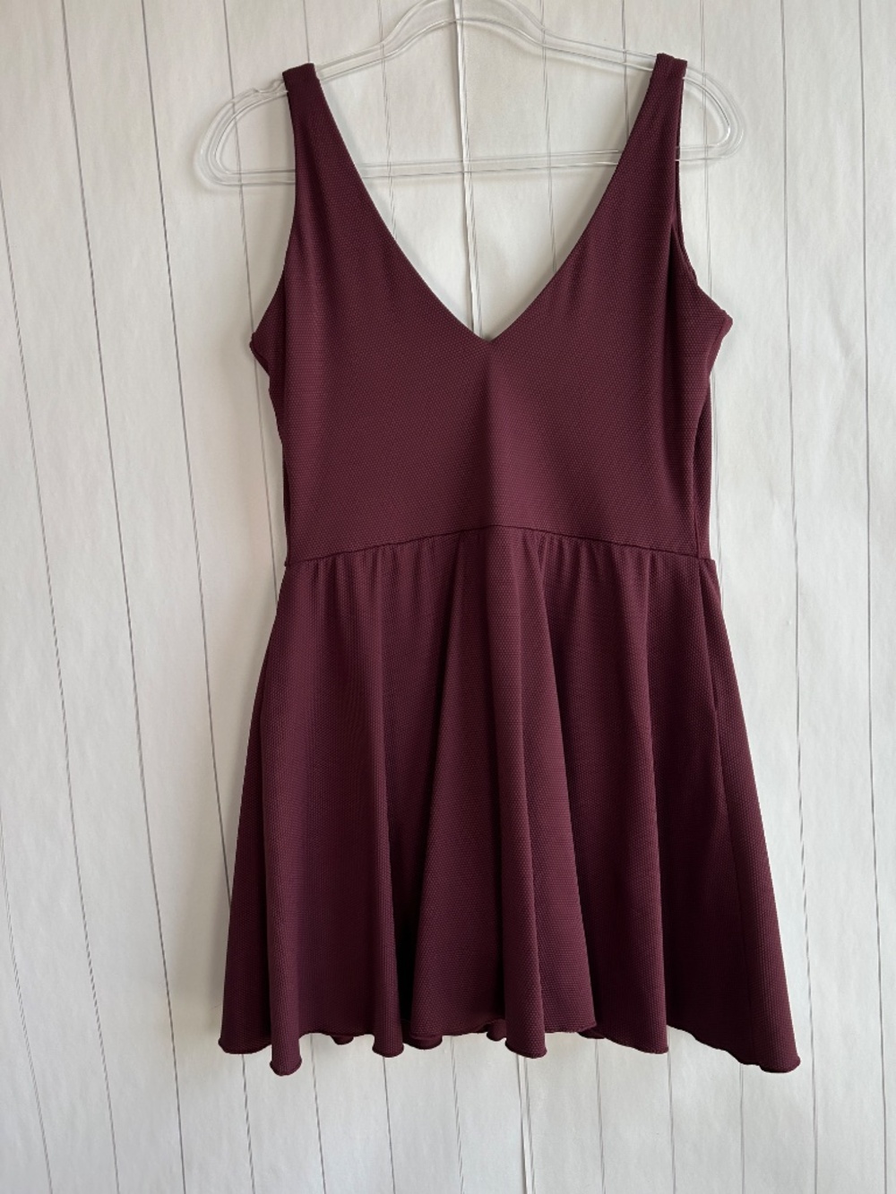Spanx plus size 2X pike shaping swim dress burgundy v-neck UPF 50+ no padding - Picture 4 of 11